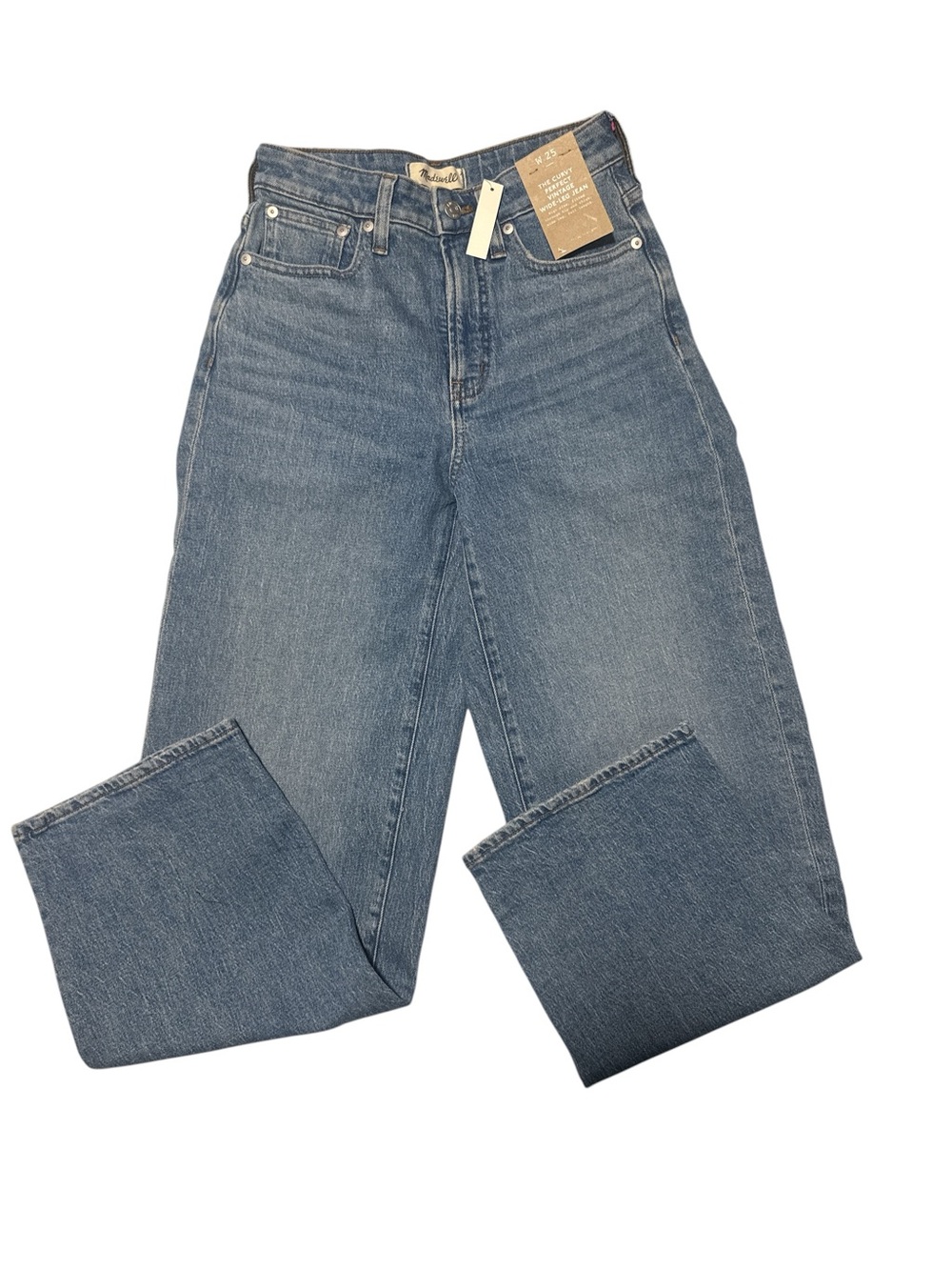 Madewell- Womens The Curvy Perfect Vintage Wide Leg Jean